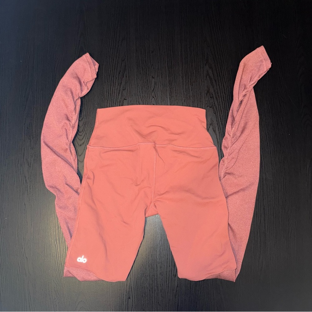 ALO Yoga High-Waist Pink Goddess Leggings